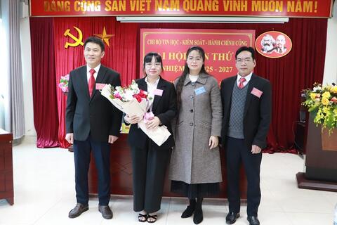 Đại hội Chi bộ Tin học - Kiểm soát - Hành chính công lần thứ VI, nhiệm kỳ 2025 - 2027