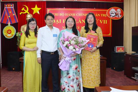 Đại hội Chi bộ Hành chính - Quản trị lần thứ VII nhiệm kỳ 2025 - 2027